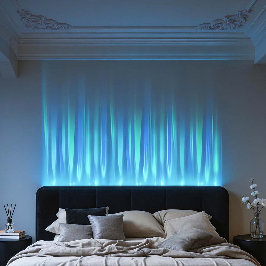WaveScape | Elegante Lámpara de Pared Dinámica de Olas Oceánicas