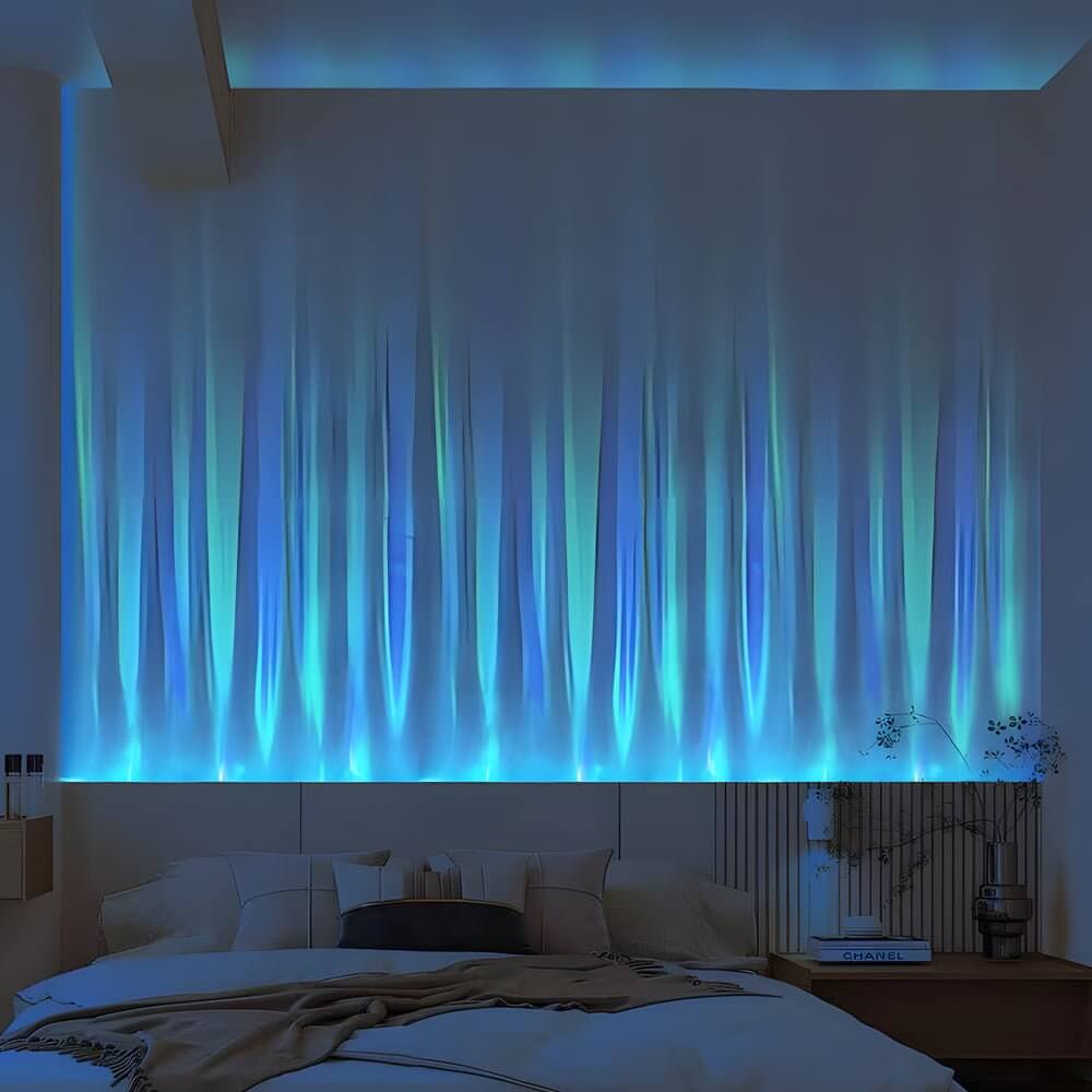 WaveScape | Elegante Lámpara de Pared Dinámica de Olas Oceánicas