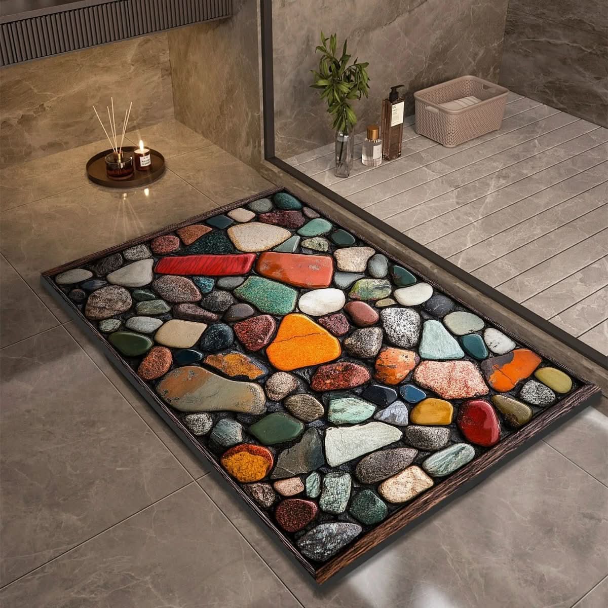 AQUASOFT BATH MAT – Alfombra de baño de sílice para seguridad y confort