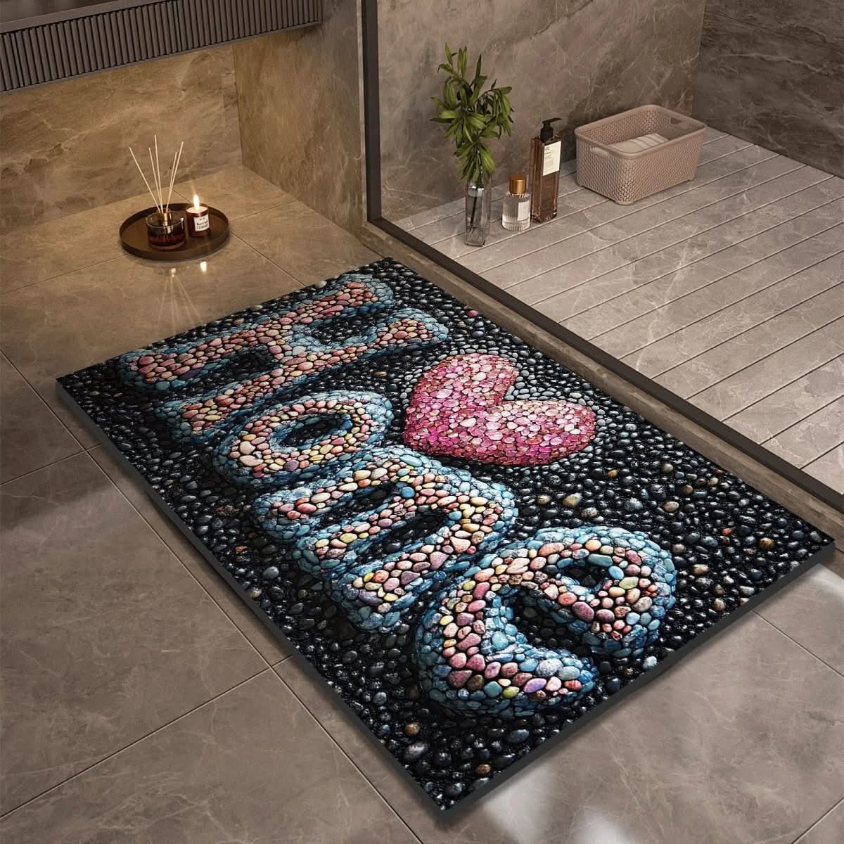 AQUASOFT BATH MAT – Alfombra de baño de sílice para seguridad y confort