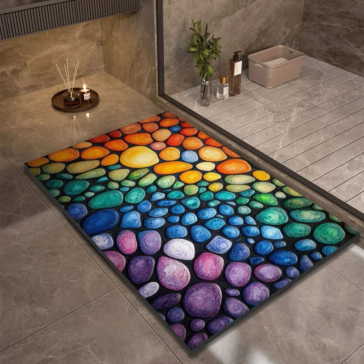 AQUASOFT BATH MAT – Alfombra de baño de sílice para seguridad y confort