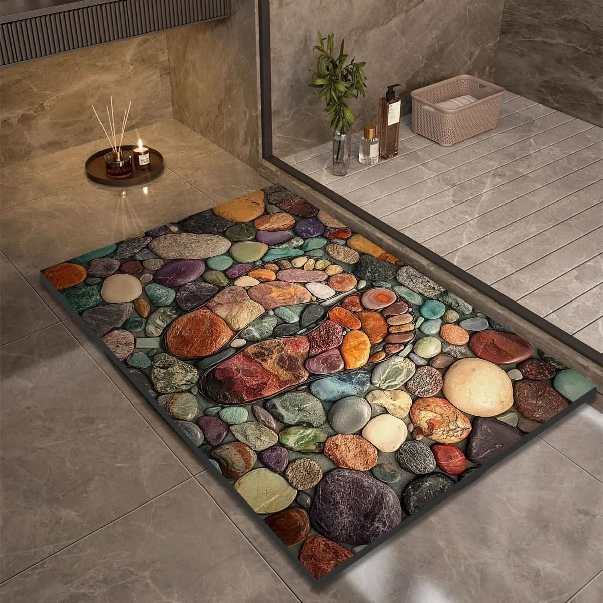 AQUASOFT BATH MAT – Alfombra de baño de sílice para seguridad y confort