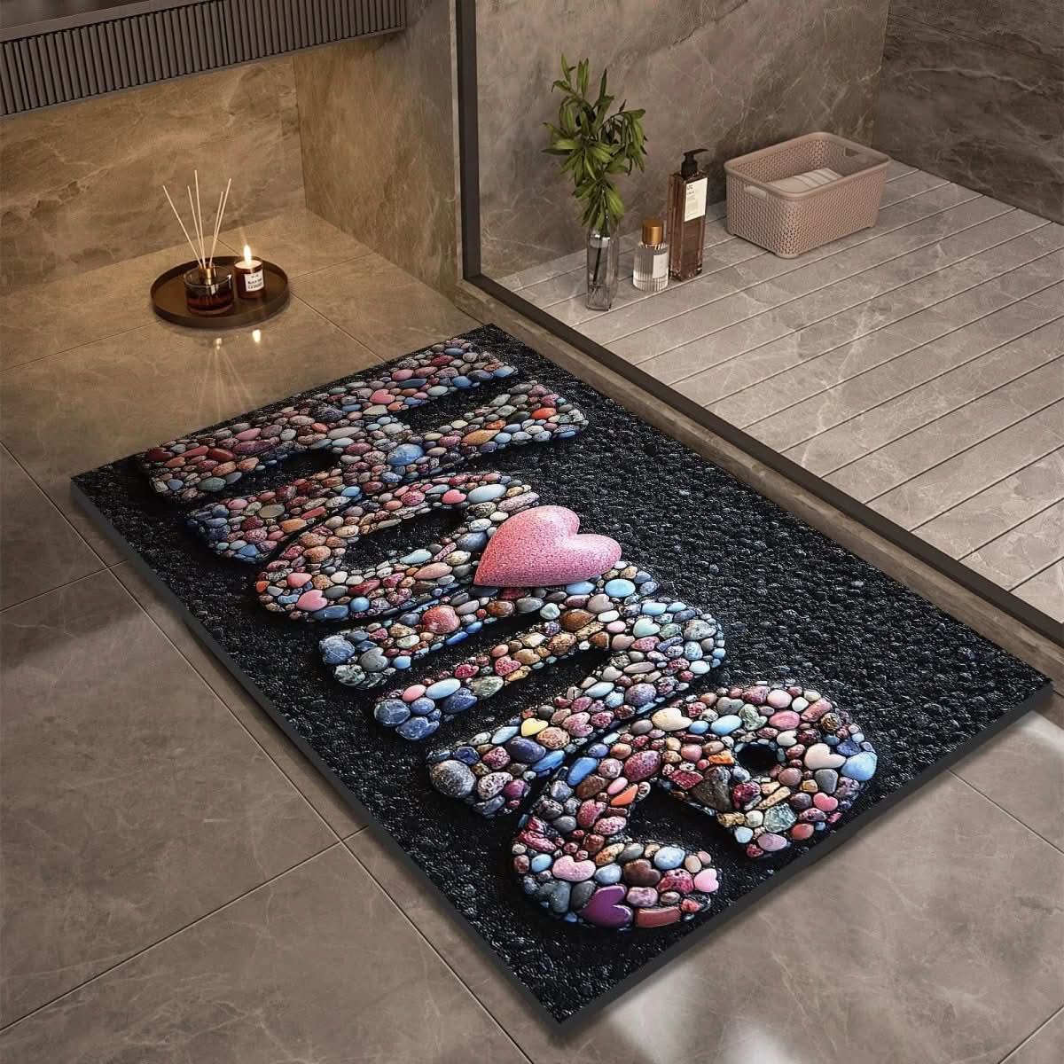 AQUASOFT BATH MAT – Alfombra de baño de sílice para seguridad y confort