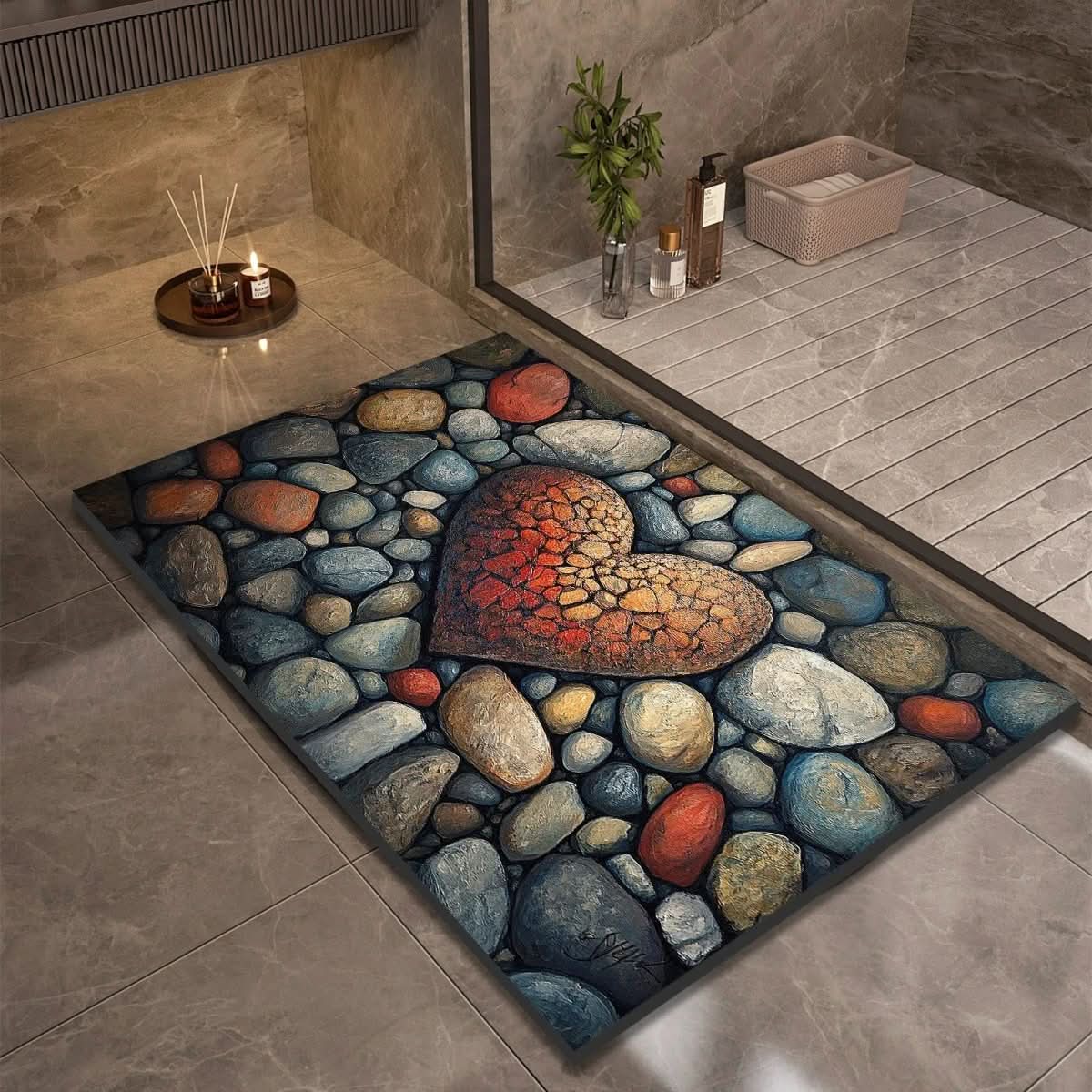 AQUASOFT BATH MAT – Alfombra de baño de sílice para seguridad y confort