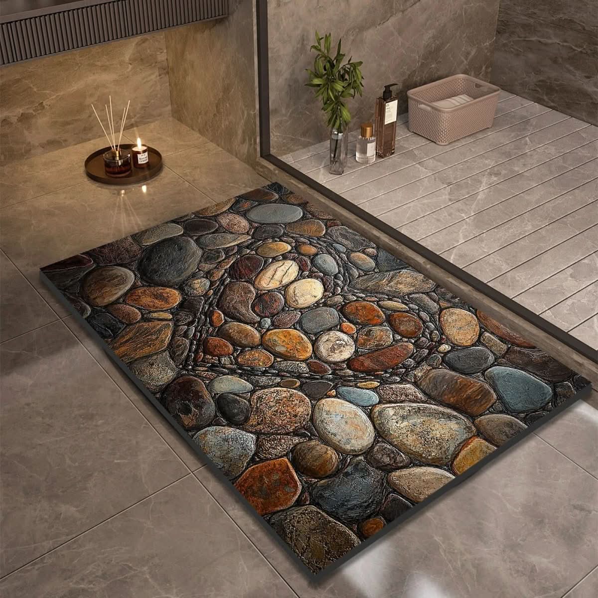 AQUASOFT BATH MAT – Alfombra de baño de sílice para seguridad y confort