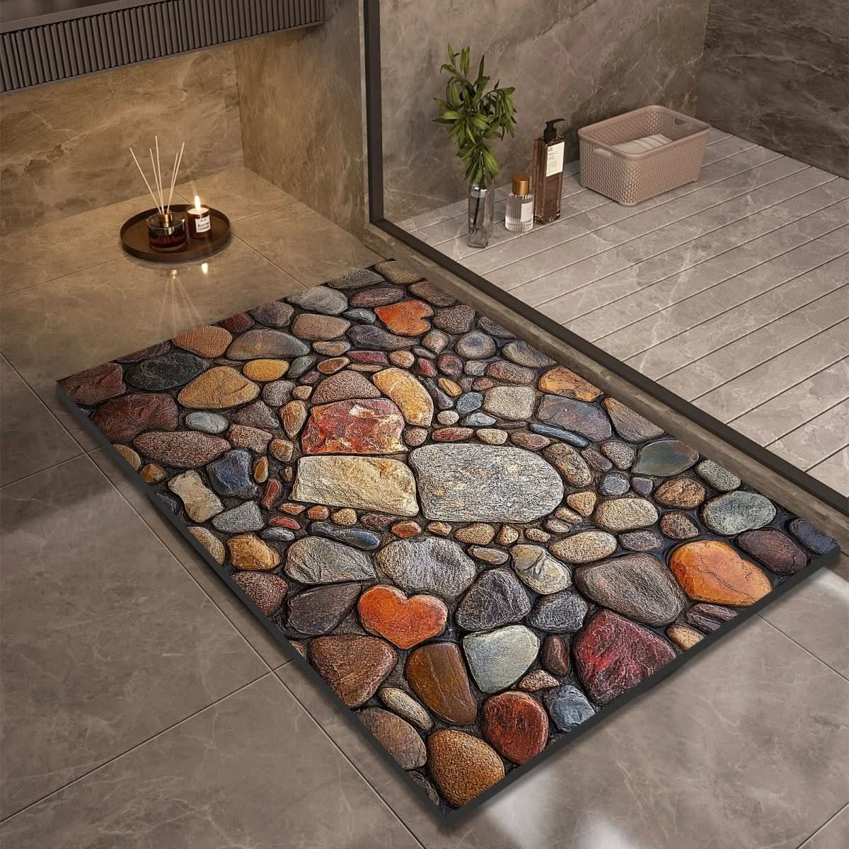 AQUASOFT BATH MAT – Alfombra de baño de sílice para seguridad y confort