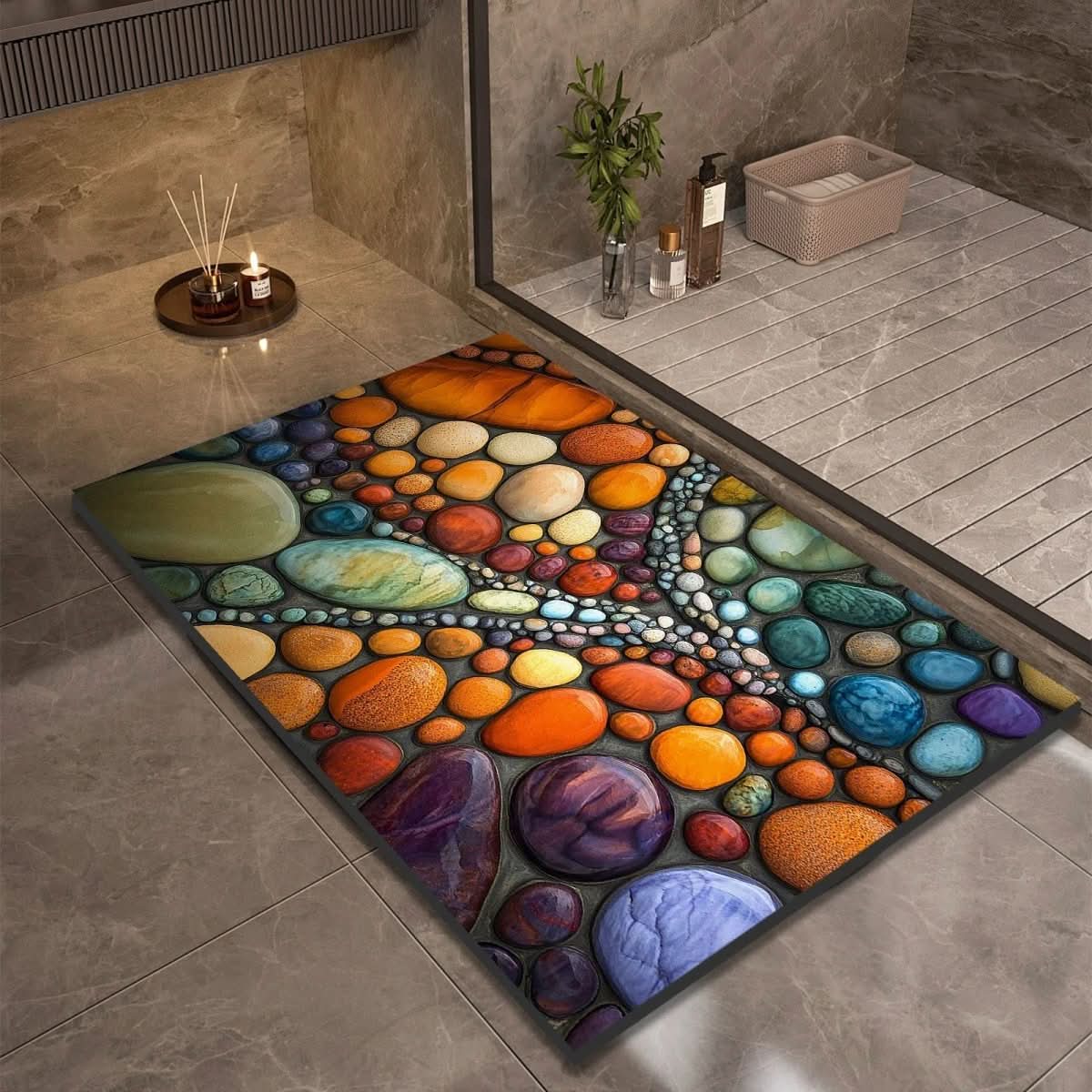 AQUASOFT BATH MAT – Alfombra de baño de sílice para seguridad y confort