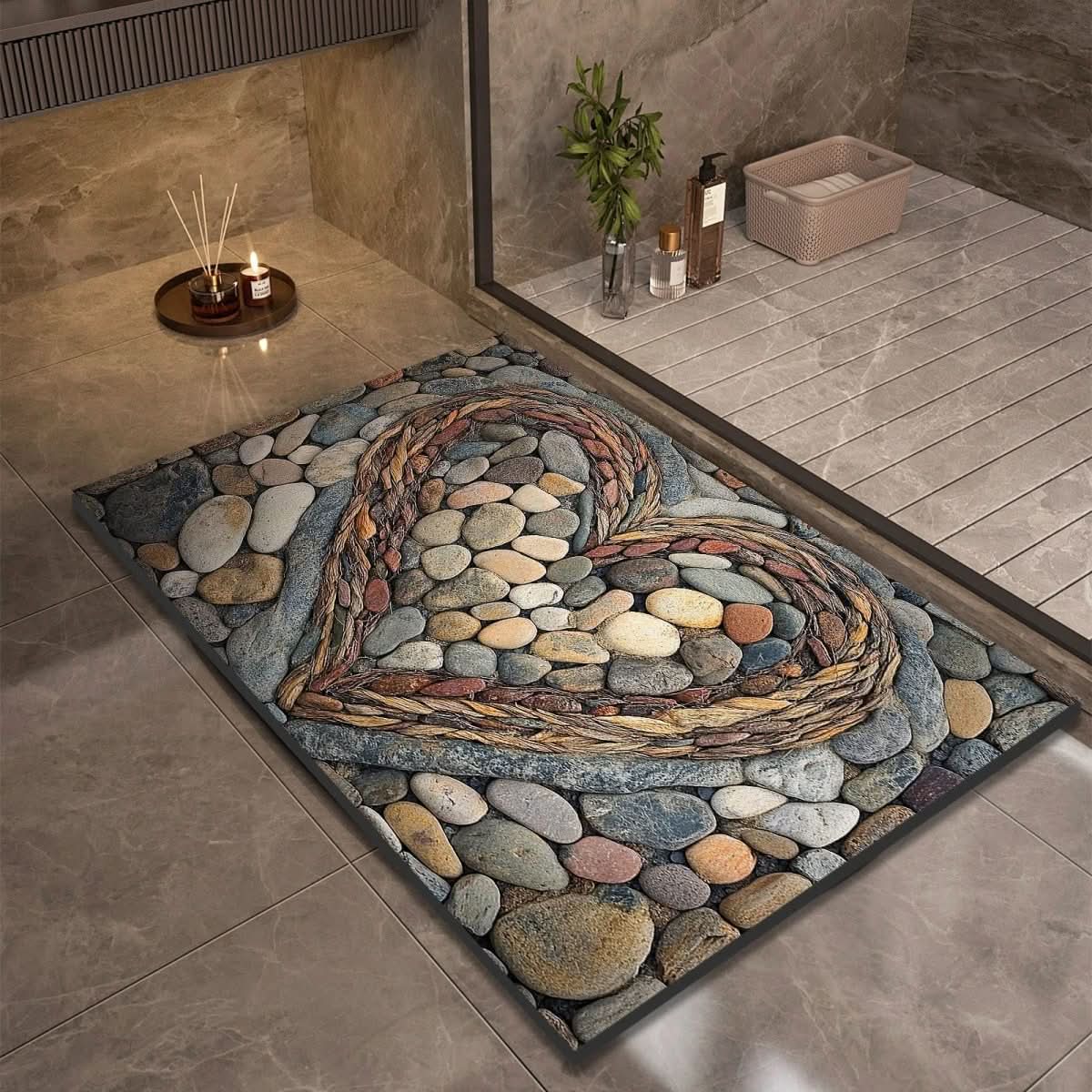 AQUASOFT BATH MAT – Alfombra de baño de sílice para seguridad y confort