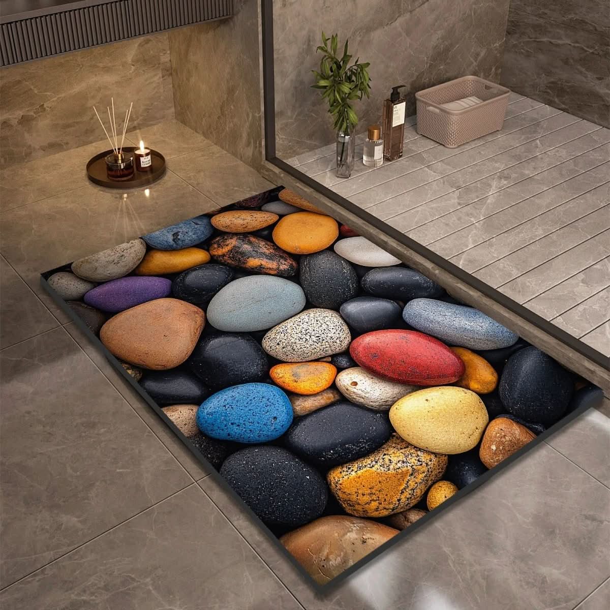 AQUASOFT BATH MAT – Alfombra de baño de sílice para seguridad y confort