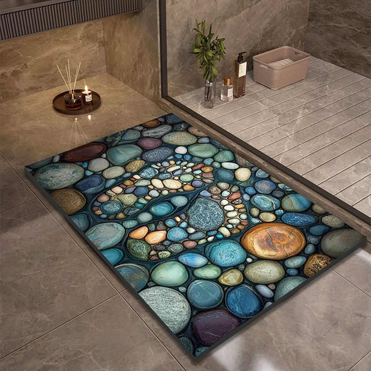 AQUASOFT BATH MAT – Alfombra de baño de sílice para seguridad y confort
