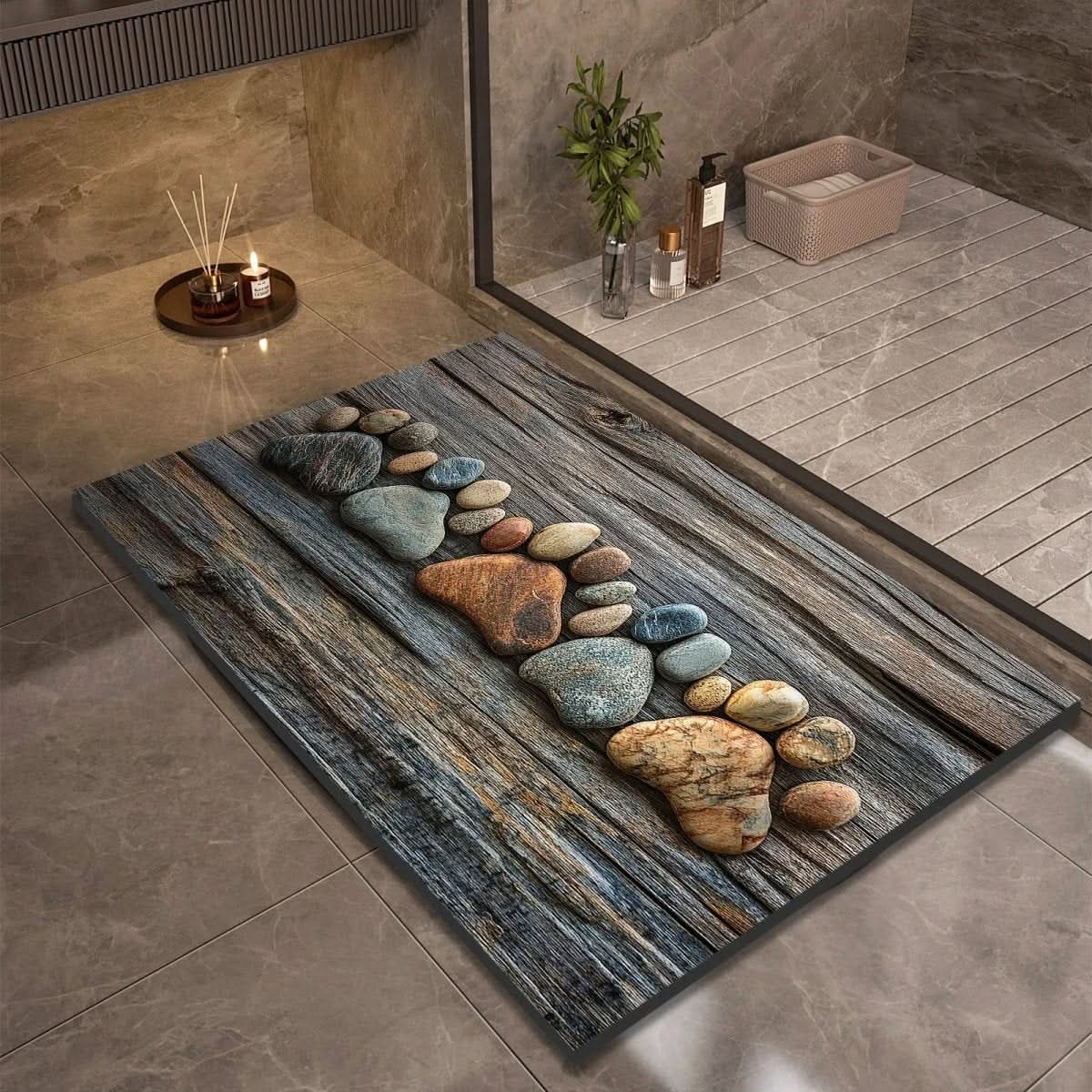AQUASOFT BATH MAT – Alfombra de baño de sílice para seguridad y confort