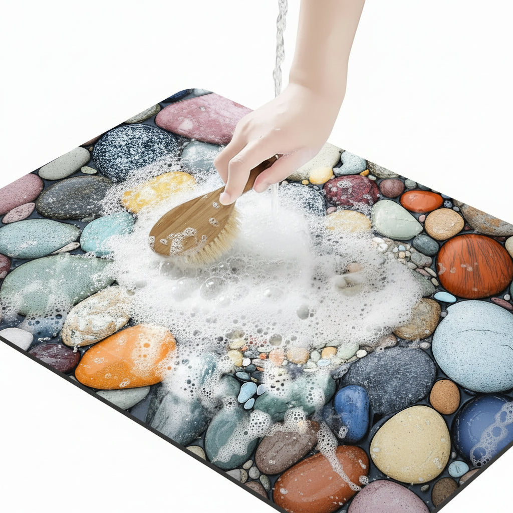 AQUASOFT BATH MAT – Alfombra de baño de sílice para seguridad y confort