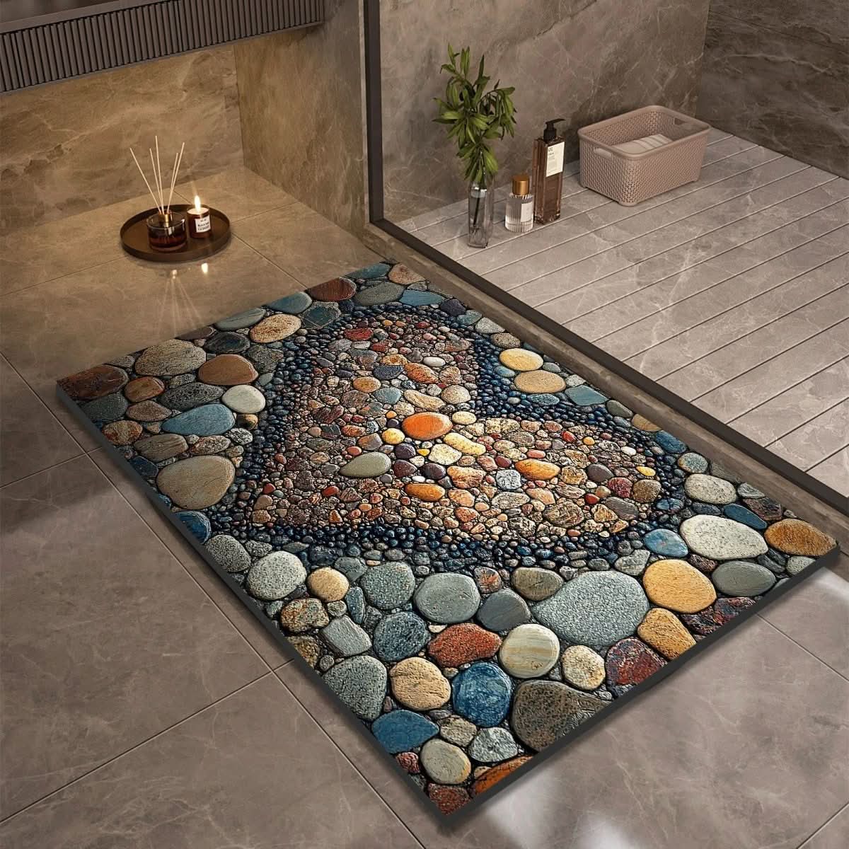 AQUASOFT BATH MAT – Alfombra de baño de sílice para seguridad y confort