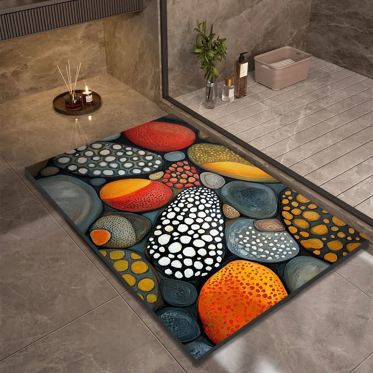 AQUASOFT BATH MAT – Alfombra de baño de sílice para seguridad y confort