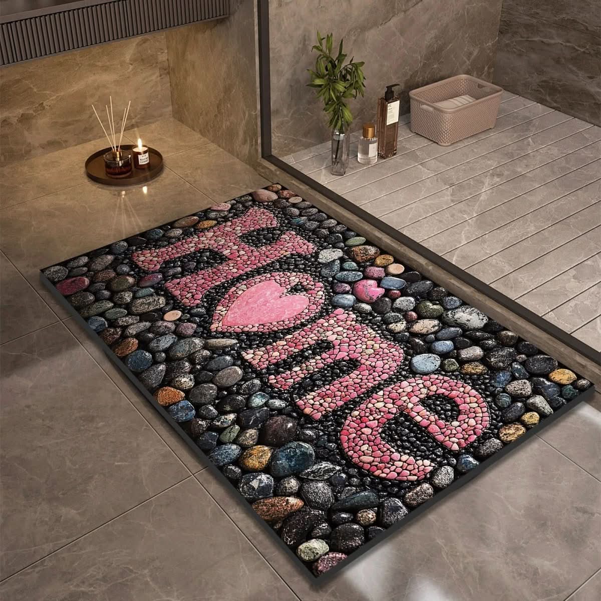 AQUASOFT BATH MAT – Alfombra de baño de sílice para seguridad y confort