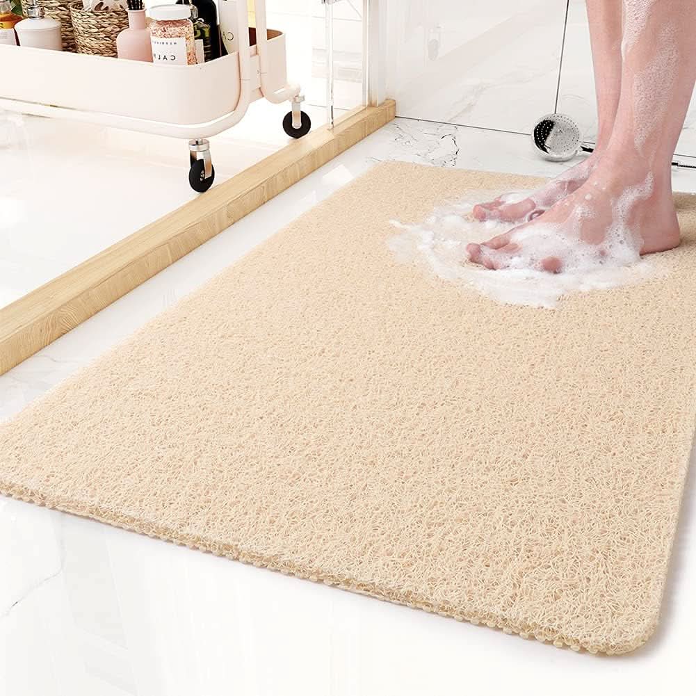 AQUALUXE – Alfombrilla de Ducha Antideslizante con Sistema de Drenaje