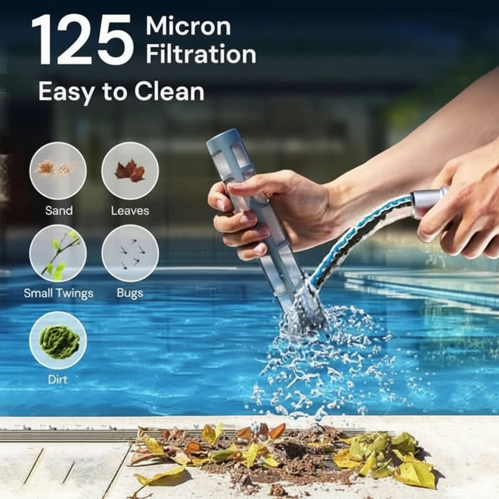 POOLIX - Aspiradora de piscina inalámbrica para una limpieza sin esfuerzo