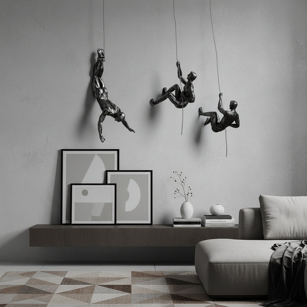 MONORA – Escultura de pared escaladora hecha a mano de resina