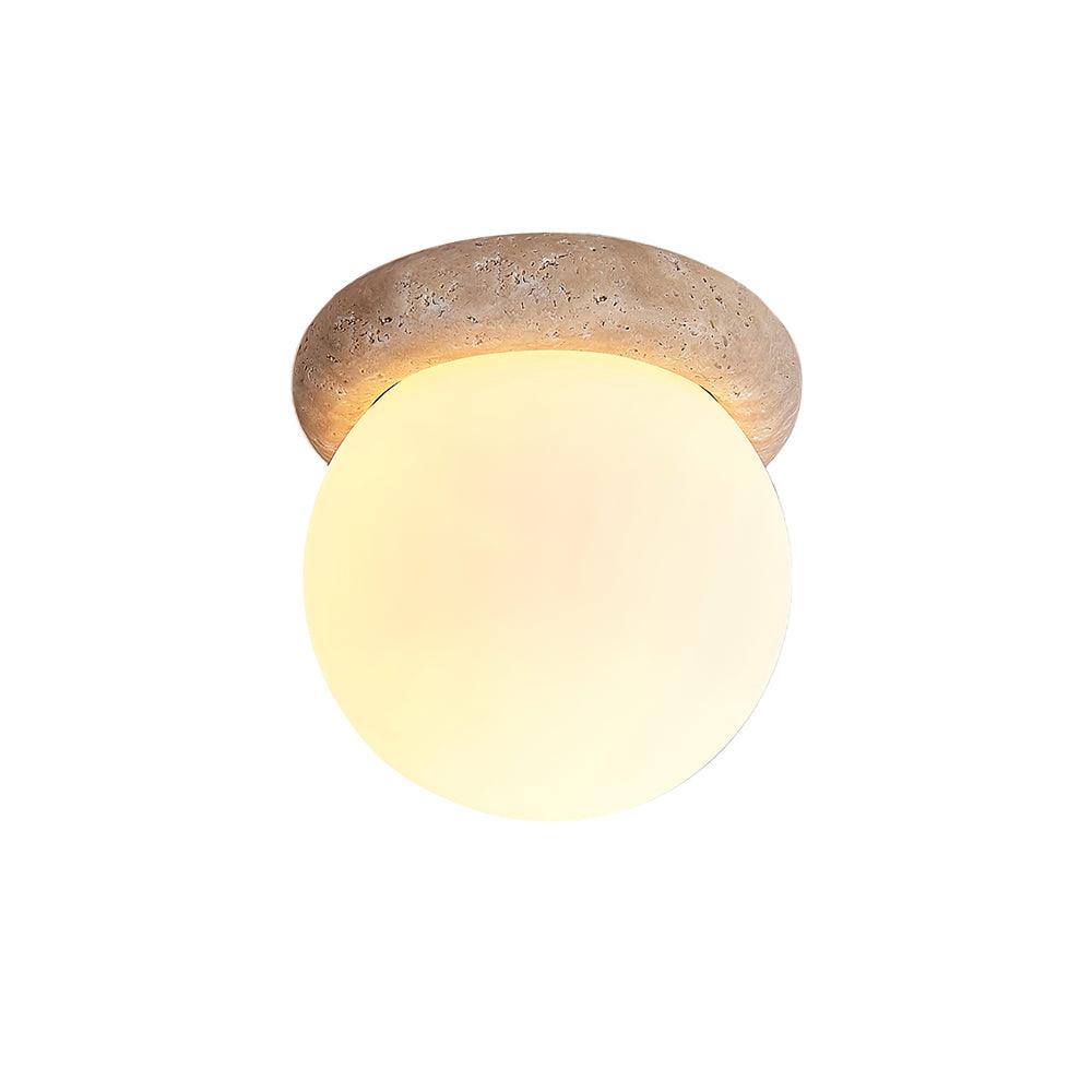 Auris | Lámpara de techo LED de travertino