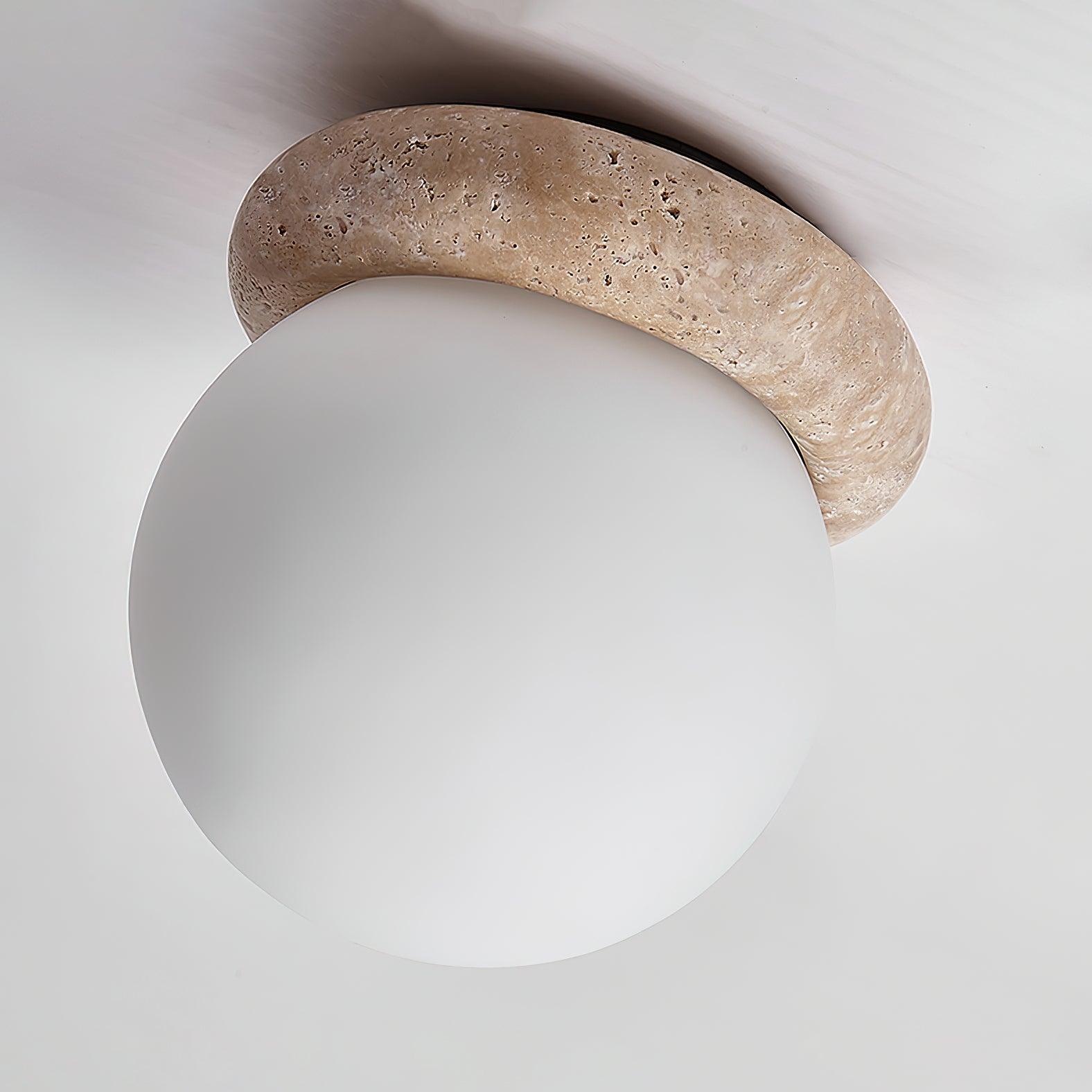 Auris | Lámpara de techo LED de travertino