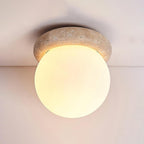 Auris | Lámpara de techo LED de travertino