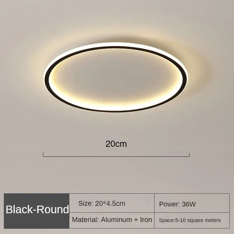 AUROGLOBE – Lámpara de techo LED escandinava para una luz cálida y libre de deslumbramiento
