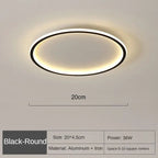 AUROGLOBE – Lámpara de techo LED escandinava para una luz cálida y libre de deslumbramiento