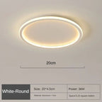 AUROGLOBE – Lámpara de techo LED escandinava para una luz cálida y libre de deslumbramiento