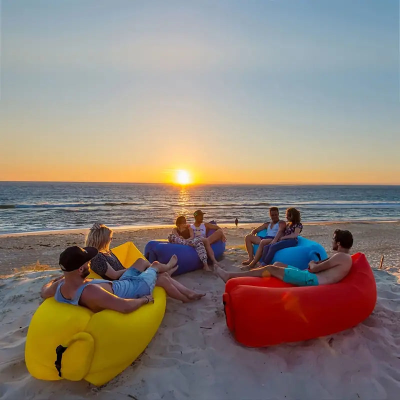 Lounger de Aire Exterior - Colchón de Aire Práctico para Aventura al Aire Libre