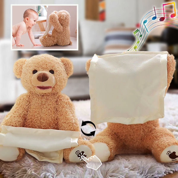 Osito de Peluche Interactivo con Música – Osito de Peluche que Canta y Juega al Cucú para Bebés y Niños de 0 a 5 Años
