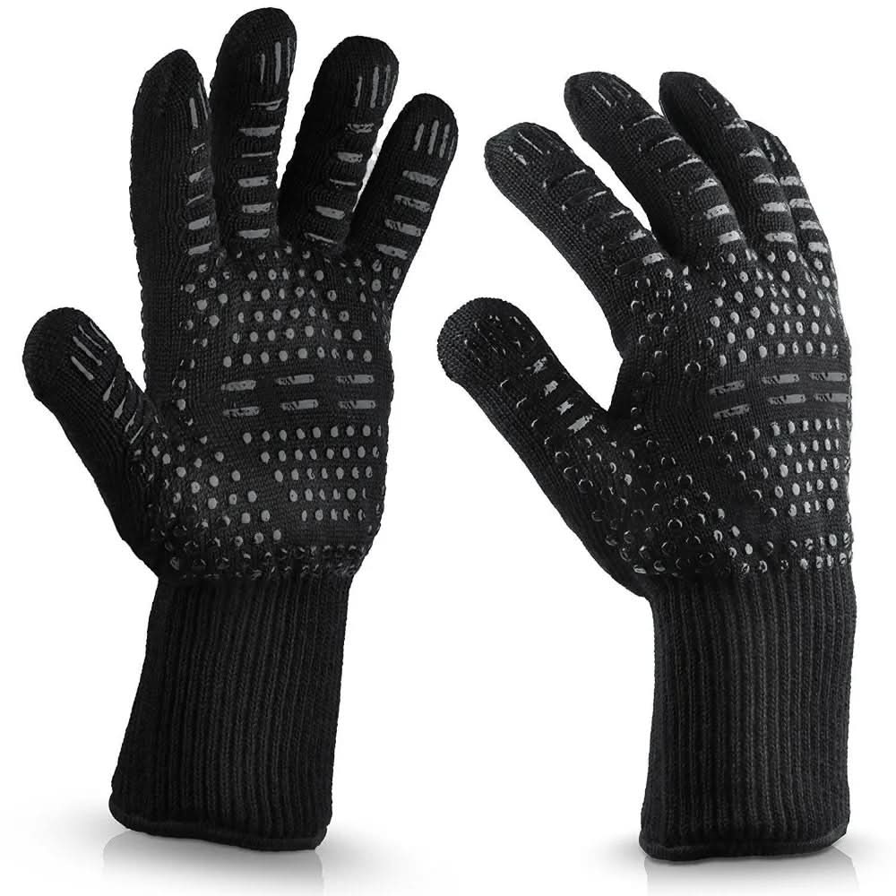Lisslune | Guantes de BBQ resistentes al calor extremo para una parrillada segura