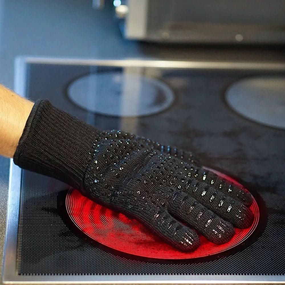 Lisslune | Guantes de BBQ resistentes al calor extremo para una parrillada segura