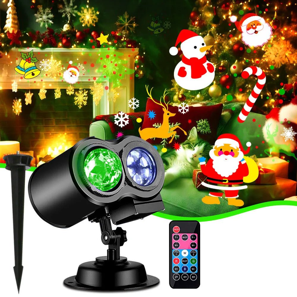 LUMIPROJ – Proyector de luces navideñas para exteriores con 16 motivos festivos