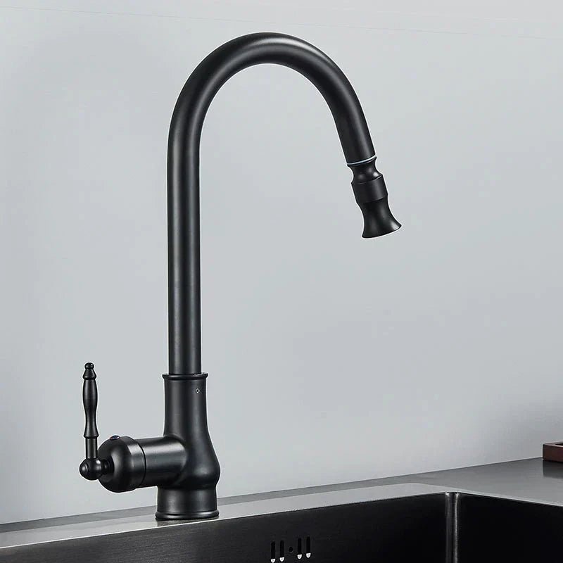 SMARTSPOUT - Grifo de cocina con función extraíble en bronce antiguo para un trabajo en la cocina elegante y flexible