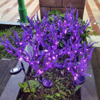 Moderna Luz Exterior LED de Lavanda Falsa Solar Impermeable de Acero Inoxidable PC y ABS para Jardín y Terraza