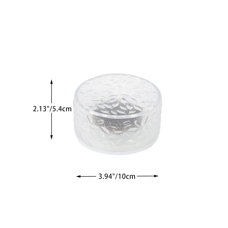 Moderna Luminaria Solar Redonda de Hielo de Acrílico LED para Exteriores | Brehn