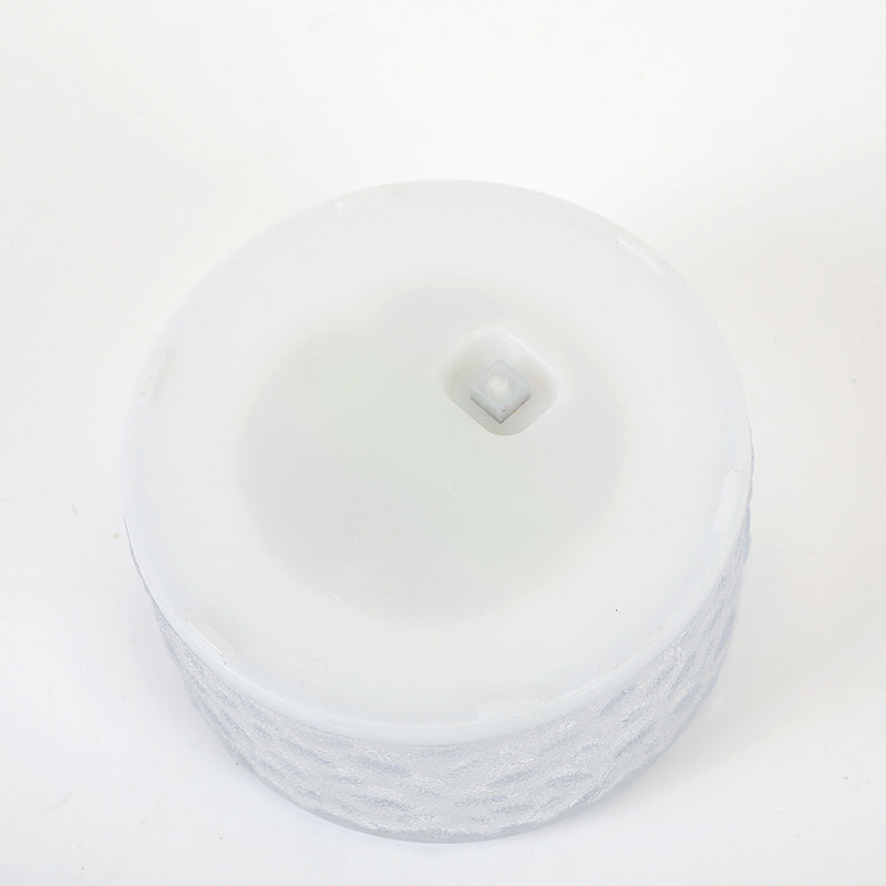 Moderna Luminaria Solar Redonda de Hielo de Acrílico LED para Exteriores | Brehn