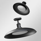 Lámpara de techo semi-empotrada de hierro vintage tradicional impermeable con base de disco de cilindro de 1 luz para patio exterior