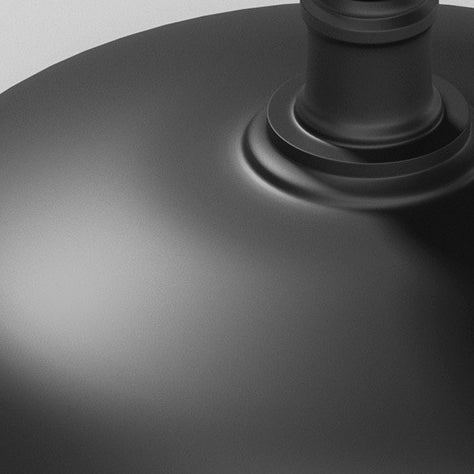 Lámpara de techo semi-empotrada de hierro vintage tradicional impermeable con base de disco de cilindro de 1 luz para patio exterior | Brehn