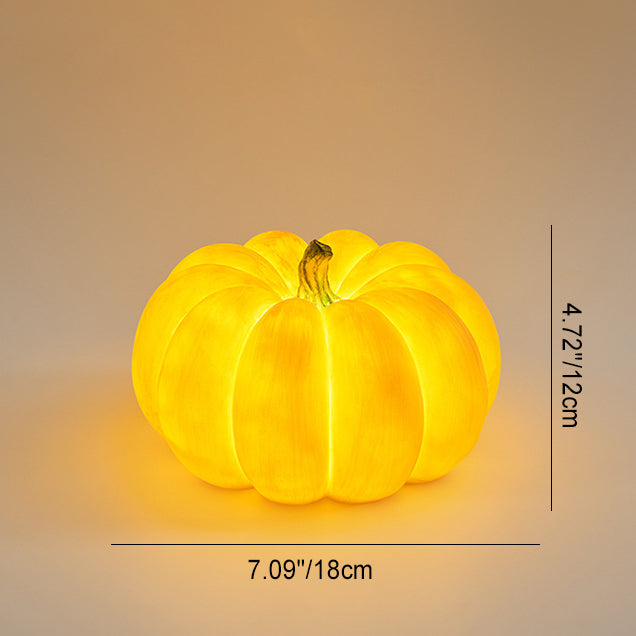 Moderna Art Deco Solar Impermeable Calabaza Redonda de Resina LED Lámpara Exterior para Jardín | Brehn