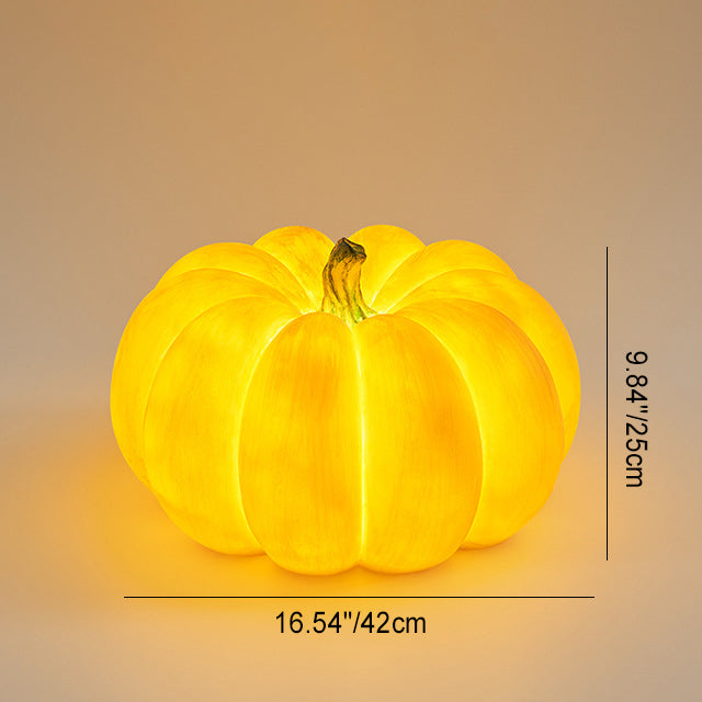 Moderna Art Deco Solar Impermeable Calabaza Redonda de Resina LED Lámpara Exterior para Jardín | Brehn