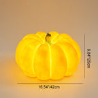 Moderna Art Deco Solar Impermeable Calabaza Redonda de Resina LED Lámpara Exterior para Jardín