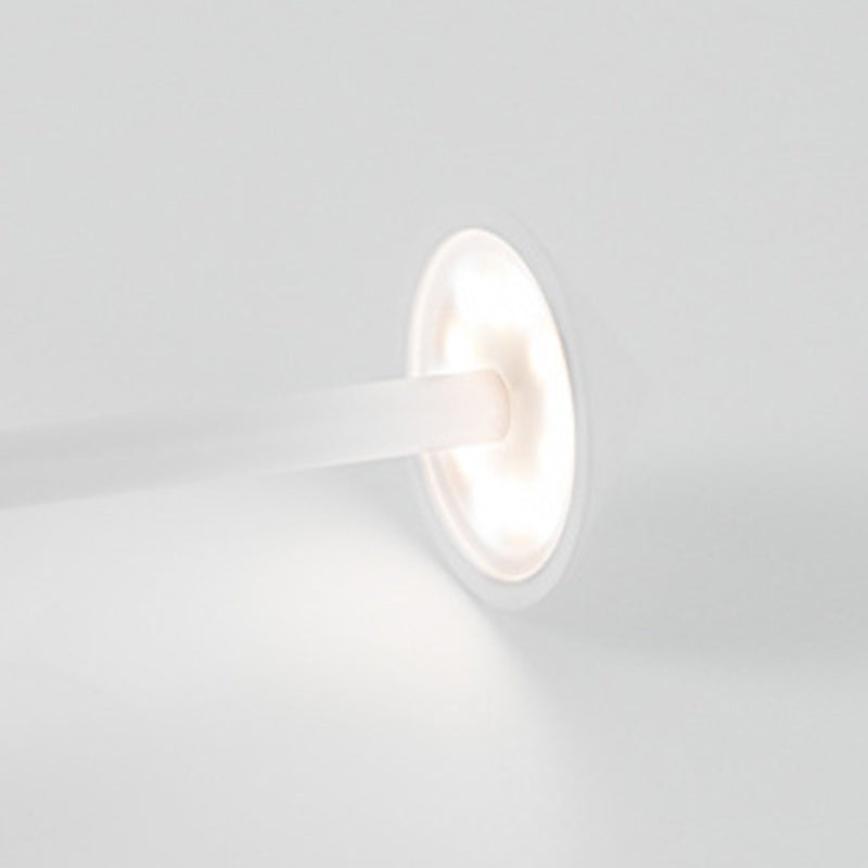 Lámpara de mesa de cilindro acrílico de triángulo con simplicidad moderna y LED para la sala de estar