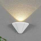 Lámpara de pared LED de aluminio con lente impermeable en triángulo minimalista moderno para patio exterior