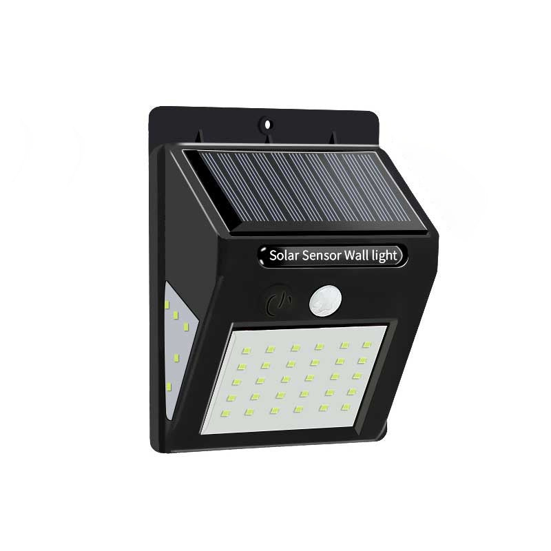 Simplicidad Moderna Solar Impermeable Sensor de Movimiento ABS Lámpara de Pared LED Rectangular para Patio Exterior | Brehn