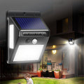Simplicidad Moderna Solar Impermeable Sensor de Movimiento ABS Lámpara de Pared LED Rectangular para Patio Exterior | Brehn