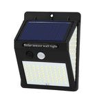 Simplicidad Moderna Solar Impermeable Sensor de Movimiento ABS Lámpara de Pared LED Rectangular para Patio Exterior