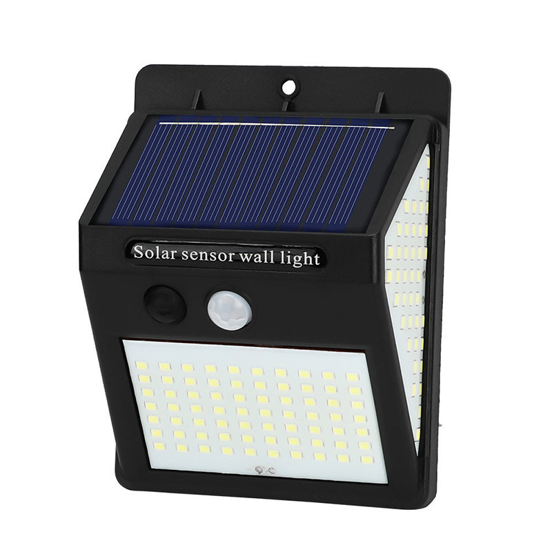 Simplicidad Moderna Solar Impermeable Sensor de Movimiento ABS Lámpara de Pared LED Rectangular para Patio Exterior | Brehn