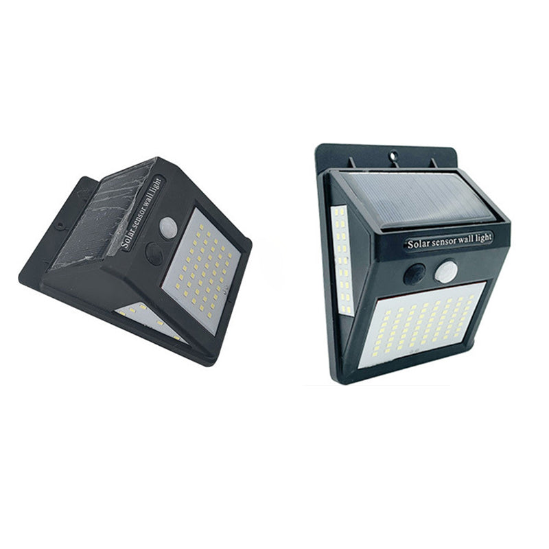 Simplicidad Moderna Solar Impermeable Sensor de Movimiento ABS Lámpara de Pared LED Rectangular para Patio Exterior | Brehn