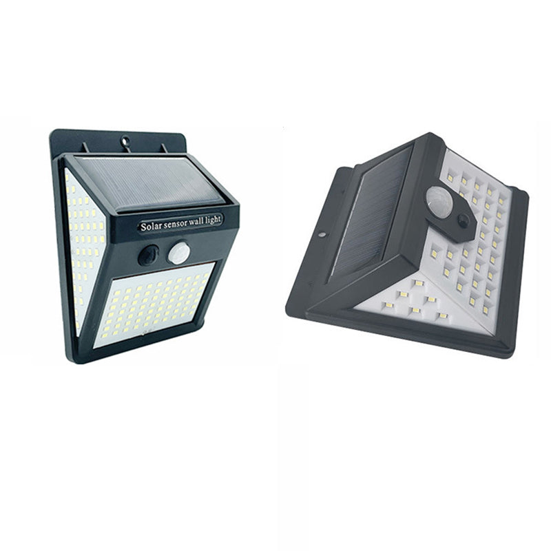 Simplicidad Moderna Solar Impermeable Sensor de Movimiento ABS Lámpara de Pared LED Rectangular para Patio Exterior | Brehn